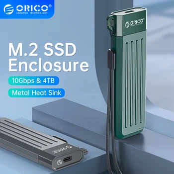 ORICO M2 SSD Gadījumā NVMe USB Type C Gen2 10Gbps PCIe SSD Būra M. 2 NVMe Būra M. 2 SATA NGFF 6Gbps Cietvielu Disku Lieta