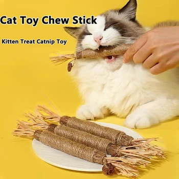 Pet Cat Koka Polygonum Stick Lafite Zāle Kaķis Rotaļlietas Molārā Stick Catnip Kaķis Zobu Tīrīšanu Silvervin Stick Cukurniedru Mājdzīvnieku Preces, Rotaļlietas