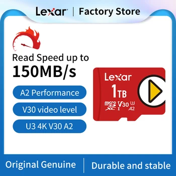 Lexar Micro Sd atmiņas Karte, SDXC U3 A2 V30 1 TB 512 GB ātrgaitas Kartes Nintendo Slēdža Konsoles TF Kartes Tvaika Klāja Veltīta Atmiņas Karte