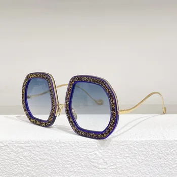 2022 Luksusa Zīmolu Izstrādātas Uzstādīt auger Sieviešu Augstas Kvalitātes Pārspīlēti Modes Stila Cietā Saulesbrilles Sveķu Rāmis Pieaugušo un kaste