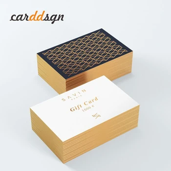 Caddsgn Pasūtījuma Melnās kārtis Iedeguma Zelta Malu vizītkartes 700gsm CoatedPaper divpusējā Druka vizītkartes Biezums 0.7