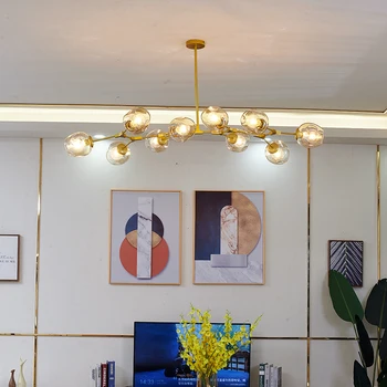 Ziemeļvalstu Stikla LED Lustras Moderns Griestu Lustras dzīvojamo Istabu Iekštelpu Deco Apgaismojums Spīdumu Mājās Ķermeņi Bēniņi Griestu Lampas
