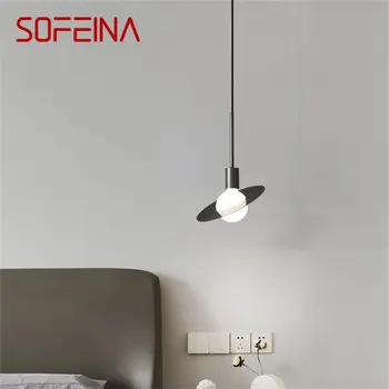 SOFEINA Mūsdienu Vara Kulons Lampas LED Classic Melns dekors Gaismas Šiks Radošo Dekori Mājās Dzīvo Guļamistaba