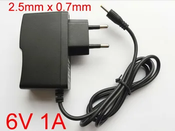 1GB 6V1A Augstas kvalitātes AC 100V-240V Pārveidotājs ir pārslēdzama strāvas adapteris: DC 6V 1A 1000MA Piegādes ES DC Plug 2.5 mm x 0.7 mm