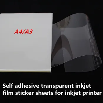 A4 formāts caurspīdīga plēve tintes loksnes krāsu tintes printeri, 10 gabaliem cena
