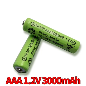 AAA 3000mAh 3A 1.2 V Ni-MH dzeltena uzlādējams akumulators šūnu MP3 RC Rotaļlietas led lukturītis lukturītis