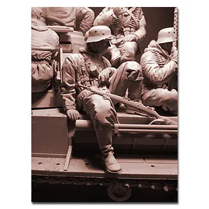 1/16 Mēroga Unpainted Sveķu Attēls Panzer karavīrs Normandijā kolekcija attēls