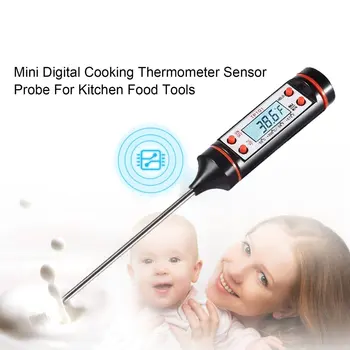 Digitālā Gaļas Termometrs Cooking Pārtikas Termometrs ar Zondi Instant Lasīt Sensors Termometru, Grilēšanai, BBQ Virtuves Šķidrums