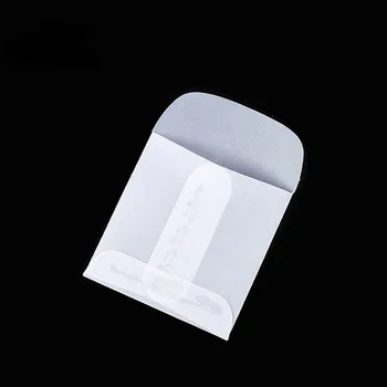 (100 Gabali/daudz) Caurspīdīga somiņa Hangtag Gredzenu Rotaslietas Aploksnē Mini Kartes Caurspīdīgs sērskābi, Papīra Maiss