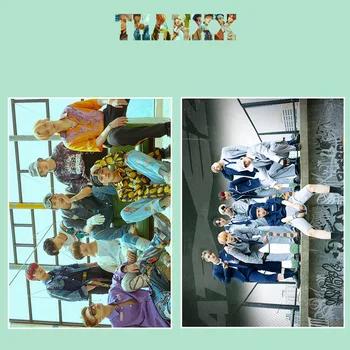2gab/set Kpop ATEEZ Plakātu, uzlīmju Jauns Foto albums THANXX NULLES : DRUDZIS Daļa.1 K-pop ATEEZ Plakāts