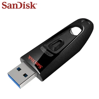 SanDisk CZ48 USB 3.0 Flash Drive Pildspalvu 16GB 32GB 64GB, 128GB un 256 gb 512 GB Zibatmiņas Disks Stick Pendrive Flashdisk USB Taustiņu U Diska uz PC
