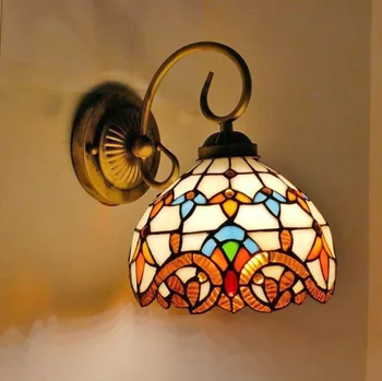 Pastorālā Ieejas Lampas, Eiropas Stila Sienas Lampas Vintage Ūdensnecaurlaidīgs Kosmētikas Spoguļi, Priekšējo Lukturu Guļamistaba Gaismas Eju Gaismas