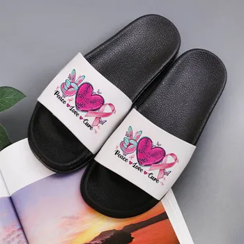 Vasaras Flip Flops Valentīna Dienā Drukāt Bieza Platforma, Vannas Istaba Mājas Čības Sieviešu Kurpes Modes Mīksta Zole Slīd Sieviešu Sandales