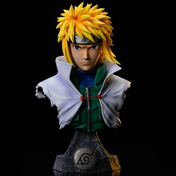 15cm Naruto Namikaze Minato Anime Attēls Sarutobi Hiruzen Gk Statuja Statuetes Krūtis Modelis Lelle Apdare Kolekcionējamu Rotaļlietu Zēns Dāvanu