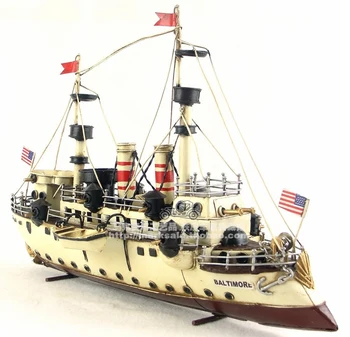 Kaltas Dzelzs Kuģa Modelis Cruiser-Naudas Sodu Izdevums Amatniecības Kolekcija