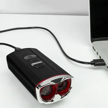 Velosipēda Lukturu Pieci Režīmi USB Uzlādes Spēcīgu kabatas Lukturīti Grozāms Ūdensizturīgs Indukcijas