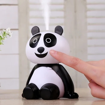 Karikatūra Panda USB Gaisa gaisa mitrinātāju Mājās Ultraskaņas Darbvirsmas Migla Maker Fogger Mini Office Gaisa Attīrītājs