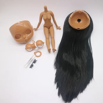 ķermeņa, matu, galvas ādas un acu mech par DIY pielāgošana Pliks blyth lelle piederumi 910