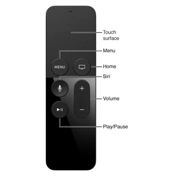 Apple TV Siri 4. Paaudzes Tālvadības MLLC2LL/A EMC2677 A1513 TV4 4K A1962A1 Tālvadības Smart TV Remote-TV4 A1513