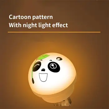 USB Spraudni LED Nakts Gaisma Karikatūra Vārda Panda Mini Nightlights Acu Aizsardzība Lasot Grāmatu Spuldžu Dekoratīvajām Lampām