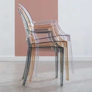 Terases Ziemeļvalstu Krēslu Nagu Vannas Dizainers caurspīdīgas Plastmasas postmodernisma gaida Krēsla Stāva Āra balkona Mājas Mēbeles