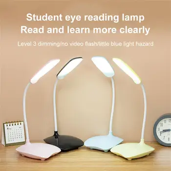 Salokāma LED Galda Lampa Bērniem Pieskarties Dimming Acu Aizsardzība Lampas Studiju Lasot Grāmatu Gaismas Guļamistabas Gultas Apgaismojums Gaismas