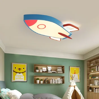 Jaunas Griestu lampas Meitene, Bērnu Istabas, Guļamistabas Modernu LED Apgaismojums Virsmas Mount Tālvadības Iekštelpu Lampas ēsmas zivtiņu vadi Techo