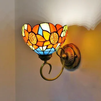 Pastorālā Ieejas Lampas, Eiropas Stila Sienas Lampas Vintage Ūdensnecaurlaidīgs Kosmētikas Spoguļi, Priekšējo Lukturu Guļamistaba Gaismas Eju Gaismas
