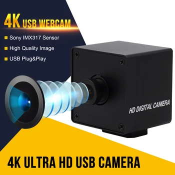 4K USB Kameras 3840x2160 Mjpeg 30fps High Frame Rate OTG UVC Bez Vadītāja Mini USB Webcam Web Video Kameru, PC, Klēpjdators ,Tablet