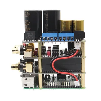 Aveņu Pi Komplekts X10 Hifi Audio Kit-B X10 APK Expansion Board + X10-PWR Power supply Board + X10-I2S Valdes Aveņu Pi 3 B