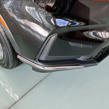 Auto Chrome Priekšpusē Bufera Apdare for-V 2022 2023 Bufera Lūpu Stūra, Lentes Sadalītājs Aizsargs Vāciņu