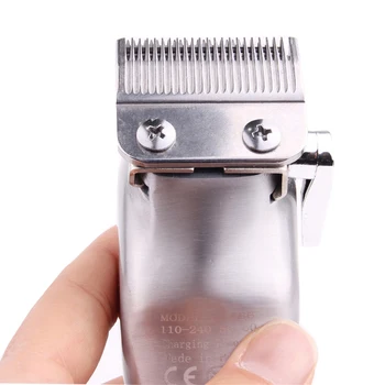 Sākotnējā GEEMY Visi metāla profesionālo matu trimmeris lādējams matu clipper vīriešu frizētava elektriskā bezvada frizūra mašīna