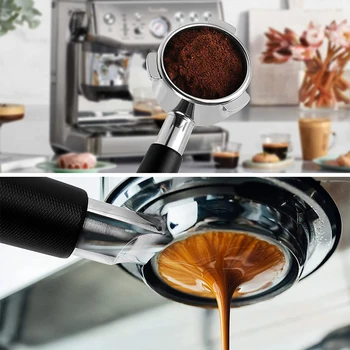 Kafijas Aizskart 53mm Espresso Kafijas Izplatītājs Aizskart Neizdibināms Portafilter Saderīgs ar 54mm Breville Portafilter Grozu