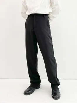 Vīriešu Uzvalks Taisnu Kāju Bikses, Pavasara Un Rudens Jauns Vienkārši Viss Ar Modes Gadījuma Liela Izmēra Bikses