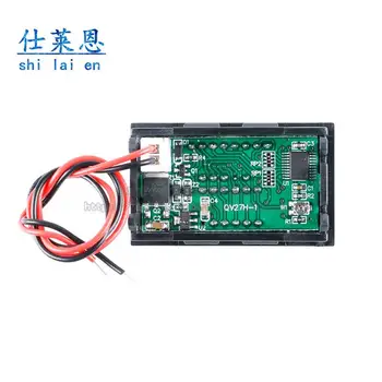 Automātiskās identifikācijas 12V-84V ciparu displejs akumulatora baterijas sprieguma mērītājs sarkans/zaļš/zils