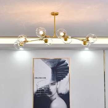 Ziemeļvalstu Stikla LED Lustras Moderns Griestu Lustras dzīvojamo Istabu Iekštelpu Deco Apgaismojums Spīdumu Mājās Ķermeņi Bēniņi Griestu Lampas