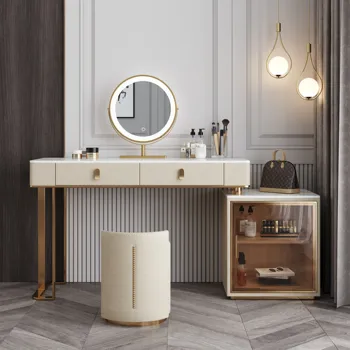 Itālijas minimālisma tualetes galdiņš akmens plātne integrētu ministru kabineta gaismas luksusa mūsdienu minimālisma guļamistaba high-end ministru kabineta neto red m