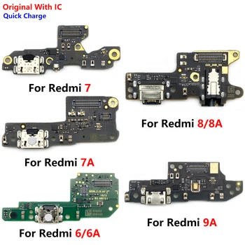 10 Gab. 100% Oriģināls Jaunu USB Strāvas Ports Uzlādes Savienotājs Valdes Daļas Flex Kabelis Redmi 6 6A 7 7A 8. 8.A 9 9.A 9.C