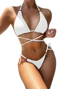 2023 Sievietes Sexy Bikini Komplekts Push Up Sieviešu Peldkostīmu, Peldbikses Peldēšanas Atsevišķu Divu Gabals Tankini Brazīlijas peldkostīms, Liels S-XL