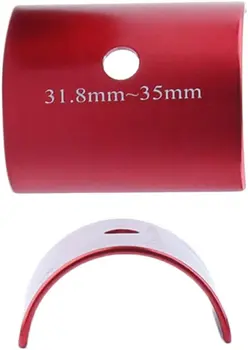 Velosipēds Cilmes 25.4 Lai 31.8 mm/ 31.8 Līdz 35mm Paliktnis Stūres Adapteris Distances - Sarkana, 31.8 35