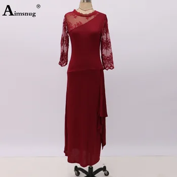 Elegants Sieviešu Garo Maxi Kleitu Ar Trīs Ceturtdaļu Piedurknēm Puse Kāzu Kleitas 2023. Gadam Eiropas Stila Vintage Savienoti Mežģīņu Kleita Guaze
