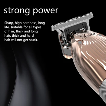 Profesionālie Elektriskie Matu Trimmeris Vīriešiem Bārda Hair Clipper Bezvadu Matu Griezējs Mašīna Frizūra Komplekts Ar Lādētāju Bāzes