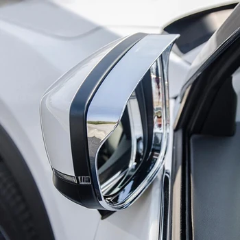 Priekš Mazda CX-8 2018 2019 2GAB ABS Chrome Auto Sānu Durvis Atpakaļskata Spoguļa Rāmja Vāks Apdares Vāciņš Melns Auto Stils Aksesuāri