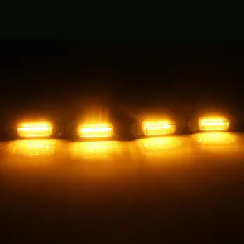 [ Plug & PLAY ] Auto LED Priekšējais Režģis Kūpinātas Dzintara Gaismas, Dienas Gaitas Gaismas Lukturis, Universāls Pikaps SUV Kravas automašīnas Sedans