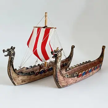 Viegls Buru Laivu Rotājumu Gludām Malām Dekoratīvs Unikālo Buru Laivu Statuja Rotājumu Biroja Apdare