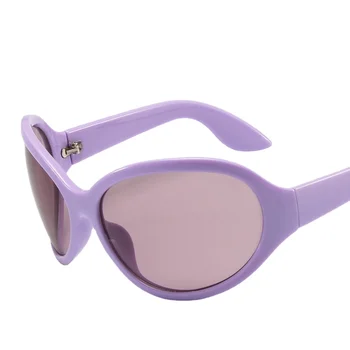 Jaunais Steampunk Lielgabarīta Saulesbrilles Sieviešu Tendences Punk Y2k Saules Brilles Vīriešiem Luksusa Zīmola Dizaineru Brilles UV400 Oculos De Sol
