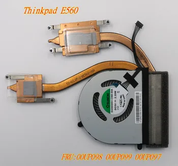 Jaunas Oriģinālas Lenovo Thinkpad E560 Neatkarīga Grafikas CPU Heatsink With Fan FRU:00UP098 00UP099 00UP097