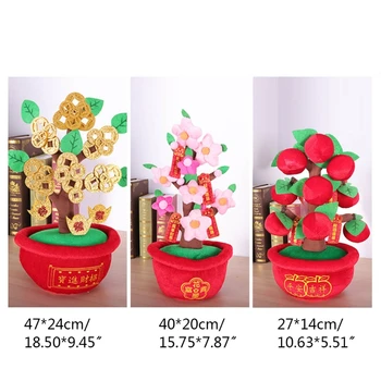 Ziemassvētku Rotājumi Plīša Imitācija Kumquat Podos 2022 Jaunā Gada Dienu Pavasara Festivāls Persiku Ziedu Rotas