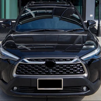 Toyota Corolla Krusta 2020 2021 Chrome Augšējā Priekšējā Centrs Režģi, Restes Liešanas Sloksnes Vāciņš Melns Auto Stils
