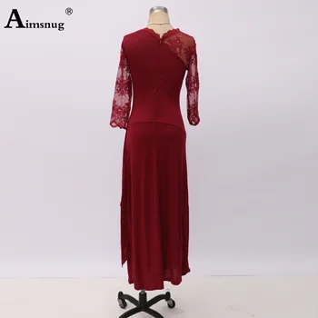 Elegants Sieviešu Garo Maxi Kleitu Ar Trīs Ceturtdaļu Piedurknēm Puse Kāzu Kleitas 2023. Gadam Eiropas Stila Vintage Savienoti Mežģīņu Kleita Guaze